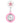 Hemobllo Watch - Lapel Watch Clip On Retractable Fob Cute Leaves for Doctor, Pink_1