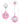 Hemobllo Watch - Lapel Watch Clip On Retractable Fob Cute Leaves for Doctor, Pink_769