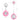 Hemobllo Watch - Lapel Watch Clip On Retractable Fob Cute Leaves for Doctor, Pink_769