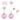 Hemobllo Watch - Lapel Watch Clip On Retractable Fob Cute Leaves for Doctor, Pink_772