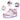 HHSTS kids shoes with wheels LED light color shoes shiny roller skates skate shoes simple kids gifts boys girls The best gift for party birthday Christmas day(11.5 Little Kid,White pink)_EwhitePink_1756