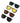 HiBloks 4Pcs Polarized Clip Compatible with Ray-Ban Meta Wayfarer & Gen 2 (RW4006/RW4012 Regular), Discoloration Clip for Rayban Meta Gen 2 Accessories (Dark Green, Night Vision Yellow, Black, Brown)_GreenYellowBlackBrown_1