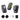 Hollyland Lark A1 Wireless Mini Microphone for iPhone 14/13/12 (2TX + Lightning RX) 48kHz/24-bit, 3-Level Intelligent Noise Cancel, Magnetic Microphone for YouTube, Podcast, Vlogging (Black)_1