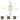 HOLSTOUR Gold Watches for Women Fine Leather Watch Rectangular Case Roman Numeral Dial Water Resistant_GoldWhite_1992