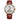 IK COLOURING Mens Watches, 44mm Mechanical Skeleton Wrist Watch with Calendar,Week, Sun Moon Phase, Tourbillon Automatic Self-Wind Watch (Brown)_1