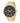 Invicta Men's 14878 Specialty Chronograph | Dark Blue Textured Dial Gold Ion Plated Stainless Steel Watch | Luxury Timepiece