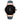 JBW Men's 10-Year Anniversary Saxon 0.16 ctw Diamond Wrist Watch with Leather Bracelet_Black_2675