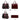 KingTo Women's Crocodile Pattern Satchel Handbags Stylish Tote Handbags crocodile purses for women 3 Pcs Set (B-Burgundy)_189