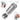 KitchenBro Electric Salt and Pepper Grinder Set 6 Levels Adjustable Coarseness Refillable Stainless Steel Auto Salt and Pepper Grinder Mill Usb Rechargeable with Lights, large, Silver, H52-BS_Silver_803