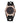 Lancardo Vintage Leather Bracelet Watch: Analog Quartz Rhinestone Bezel Soft Black Cuff Wristwatch for Women Valentine's Day_black_1