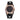 Lancardo Vintage Leather Bracelet Watch: Analog Quartz Rhinestone Bezel Soft Black Cuff Wristwatch for Women Valentine's Day_black_1