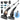 Leebein Electric Spin Scrubber, Cordless Cleaning Brush for Bathroom Shower Tub, IPX7 Waterproof Power Scrubber with 7 Brush Heads, Extendable Long Handle and 2 Speeds Scrubber for Bathtub Floor_Black_1