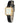 LEO RING Elegant Vintage Women's Watch Two-Tone with Roman Numerals, Mother of Pearl Dial and Brown Leather Strap Dainty Quartz Watch Includes Tool (White Gold Black)_WhiteGoldBlack_1