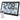 LFF Atomic Clock/Never Needs Setting, Battery Operated, Atomic Wall Clock with Indoor/Outdoor Temperature & Humidity, Wireless Outdoor Sensor, 15" Digital Wall Clock with 4.5" Numbers Easy-to-Read_Black_1