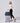Lily & Drew Nylon Travel Tote Cross-body Carry On Bag with shoulder strap (Dark Blue RGB Arrows)_DarkBlueRgbArrows_535