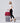 Lily & Drew Nylon Travel Tote Cross-body Carry On Bag with shoulder strap (Raspberry)_Raspberry_707