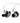 Linsoul x KZ AS10 PRO 5BA Wired Earbuds, HiFi in-Ear Earphones with Mirror Polygon Faceplate, 2 Pin Detachable Cable for Audiophile (Without Mic), Black_1