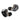 Linsoul x KZ AS10 PRO 5BA Wired Earbuds, HiFi in-Ear Earphones with Mirror Polygon Faceplate, 2 Pin Detachable Cable for Audiophile (Without Mic), Black_131