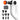 Massage Gun with Heat - Deep Tissue Percussion Massager for Pain Relief, 12mm Amplitude, 5 Speeds & 8 Attachments, Ideal for Muscle Recovery, Back Shoulder Leg - Gift for Athletes, Men, Women, White_White_1