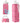 Mefold Collapsible Water bottle for Travel Cycling Gym Camping Sports,Leakproof Lid,Food Grade BPA-Free Silicone Travel Bottles 610ml -Lightweight Portable,Wide Mouth,Durable,Foldable Water Bottle_Pink_1