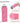 Mefold Collapsible Water bottle for Travel Cycling Gym Camping Sports,Leakproof Lid,Food Grade BPA-Free Silicone Travel Bottles 610ml -Lightweight Portable,Wide Mouth,Durable,Foldable Water Bottle_Pink_1405