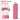 Mefold Collapsible Water bottle for Travel Cycling Gym Camping Sports,Leakproof Lid,Food Grade BPA-Free Silicone Travel Bottles 610ml -Lightweight Portable,Wide Mouth,Durable,Foldable Water Bottle_Pink_1406