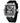 MF MINI FOCUS Unique Men Watches,Automatic Mechanical Watch,Luxury Hollow Tonneau Watches for Men with Stainless Steel Case and Silicon Band (Self-Wind Movement/5ATM Waterproof/Super_Luminous)_SilverBlack_1