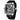 MF MINI FOCUS Unique Men Watches,Automatic Mechanical Watch,Luxury Hollow Tonneau Watches for Men with Stainless Steel Case and Silicon Band (Self-Wind Movement/5ATM Waterproof/Super_Luminous)_SilverBlack_1