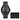 Michael Kors MK1085SET - Slim Runway Three Hand Watch Black One Size, BlackMeshWalletGiftSet_1