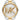 Michael Kors Slim Runway Three-Hand Two-Tone Stainless Steel Women's Watch (Model: MK4735)_319