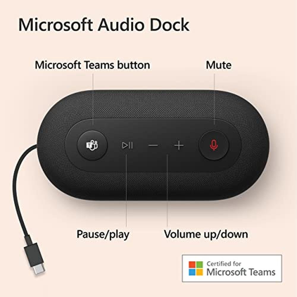 Microphone Array For Windows Computer Windows Microsoft Audio Dock | Up to 90dB SPL, Two Omni-Directional ...