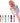 Milerong Karaoke Microphone for Kids Singing, 5 in 1 Wireless Bluetooth Microphone with LED Lights Karaoke Machine Portable Mic Speaker Player Recorder for Home Party Birthday (Pink)_Pink_1