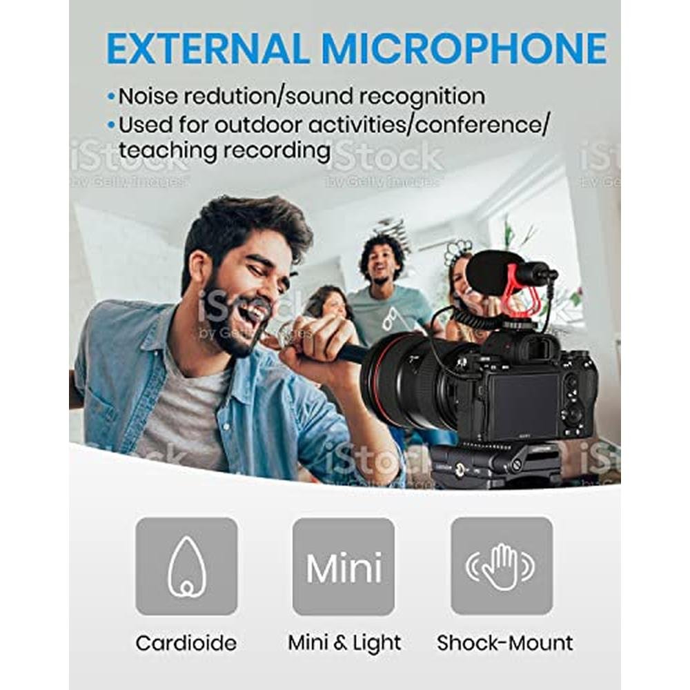 Mic Set Camera Camera Mic | Moukey MCM-1 Professional Video Mic with Shock Mount and ...