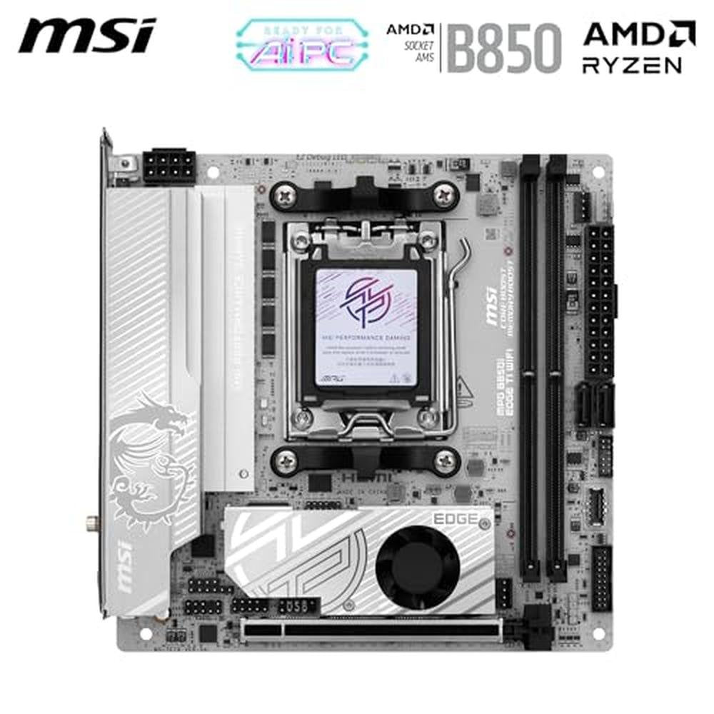 Ti 8200 MSI MPG B850I Edge TI WiFi Motherboard | ATX Supports AMD Ryzen 9000 ...