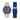 Nautica NST Stainless Steel Bracelet & Silicone Strap Watch Box Set_SilverBlueBlueSilver_1