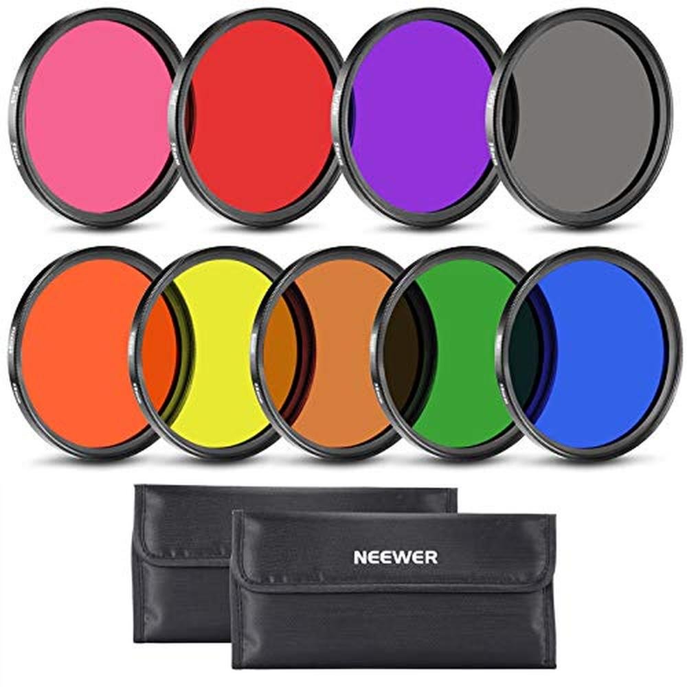 Lens Color | Neewer 9PCS Full Color Lens Filter Set 58mm | Premium ...