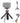 NEEWER TP38 Phone Camera Tripod, 15" Extendable Selfie Stick Metal Stand with Phone Holder, Action Camera Adapter Compatible with Hero 12 11 10 9, 360 Ball Head Travel Tripod for Vlogging_Black_1