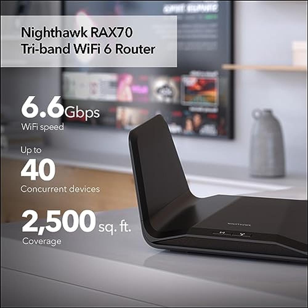 Nighthawk Rax70 Router NETGEAR Nighthawk 8-Stream WiFi 6 Router (RAX70) - Security Features ...