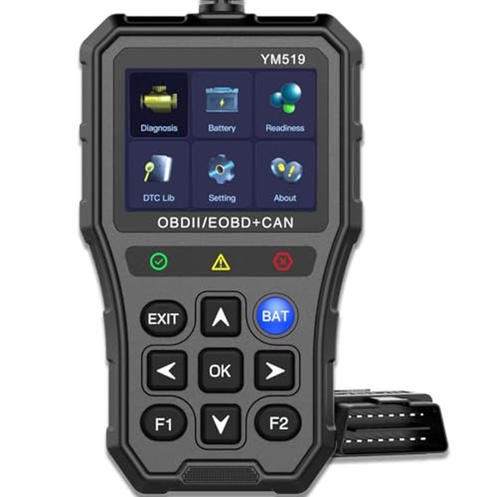 OBD2 Scanner | YM519 Battery Tester CAN Diagnostic Scan Tool Color Scr ...