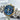OLEVS Watch Men Silver Stainless Steel Blue and Gold Mens Watches Luminous Waterproof Moon Phase Watches for Men Big Face Chronograph Analog Quartz Wrist Watch for Man Luxury Reloj de Hombre_SilverGoldBlueFace_547