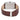 Peugeot Men's Rectangular Textured Roman Numeral Dial Classic Dress Wrist Watch with Leather Strap Band_SilverBrown_2680