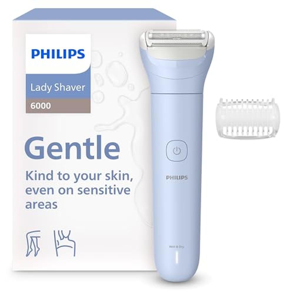 Philips Lady Shaver Series 6000 - Cordless, Wet & Dry Electric Shaver ...