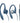 Philips SHS3200BL Flexible Earhook Headphones, Blue_1