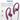 Philips SHS3200PK Flexible Earhook Headphones, Pink_289