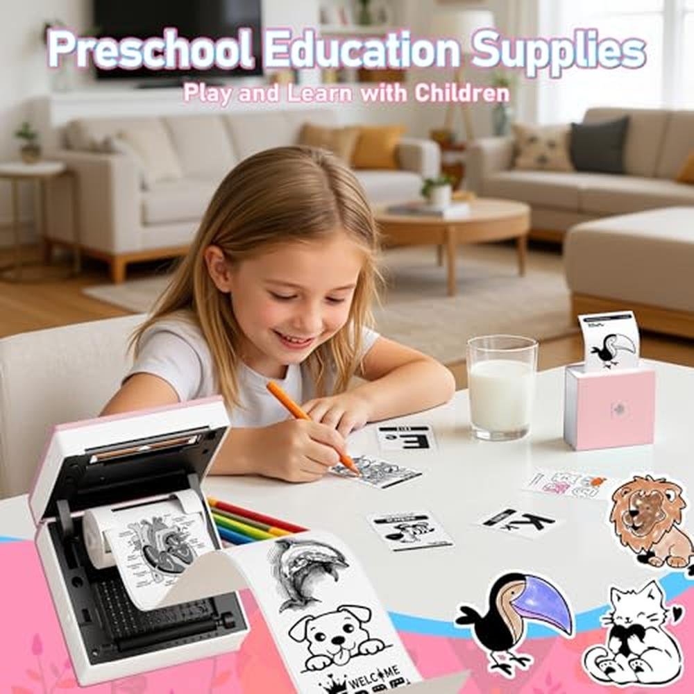 Stickers Printer Machine Vector Phomemo Sticker Printer- Mini Thermal Sticker Printer Machine, Small P ...