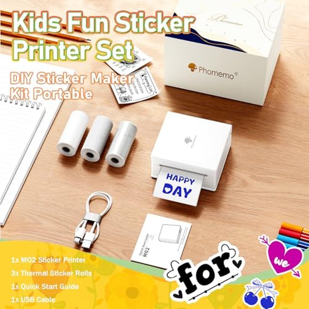 Stickers Printer Machine Vector Sticker Printer | Phomemo Mini Thermal Sticker Printer Machine ...