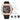 PINTIME Fashion Mens Tonneau Watch Hollow Punk Chronograph Sports Wristwatch Luxury Designer Mens Quartz Silicone Watches_BlackStrapRoseCase_1104