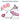 Plus Size Silent Weighted Hula Infinity Fitness Detachable Hoops 65-Inch 32 Knot, Smart Noiseless Infinity Hula for Women, 2-in-1 Waist and Abdominal Home Workout Equipment_Girlypink_2490