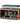 PRUNUS J-177 Retro Vintage Alarm Clock Radio with Fast Wireless Charging, Dual Alarms, Snooze, Large LED Display,Dimmer Control,Auto-Dimming,Retro Clock for Bedroom, Gold_1