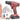 PULITUO Cordless Drill Set, 20V Electric Power Drill with Battery And Charger, 30N.m and 21+1 Torque, 2 Variable Speeds, with 59pcs Drill Driver Bits Kit, Screws Set(Red)_vDrillRedSetB_1